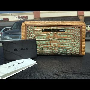 Brahmin Suri Turquoise Tiete Wallet